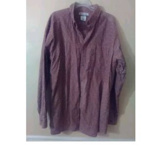 Columbia Plaid Button Down Long Sleeve Shirt Mens Size XL Cotton
